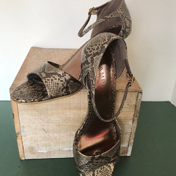 Rampage Phyron Snakeskin Heels - Picture 3 of 7